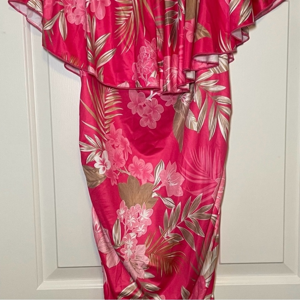 Tropical Pink Floral Dress